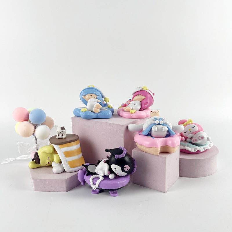 Sleep Peacefully Melody 6 Sanrio Gemini Female Male Merloti Culomi Pudding Dog Ornaments
