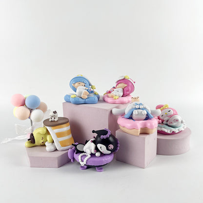 Sleep Peacefully Melody 6 Sanrio Gemini Female Male Merloti Culomi Pudding Dog Ornaments