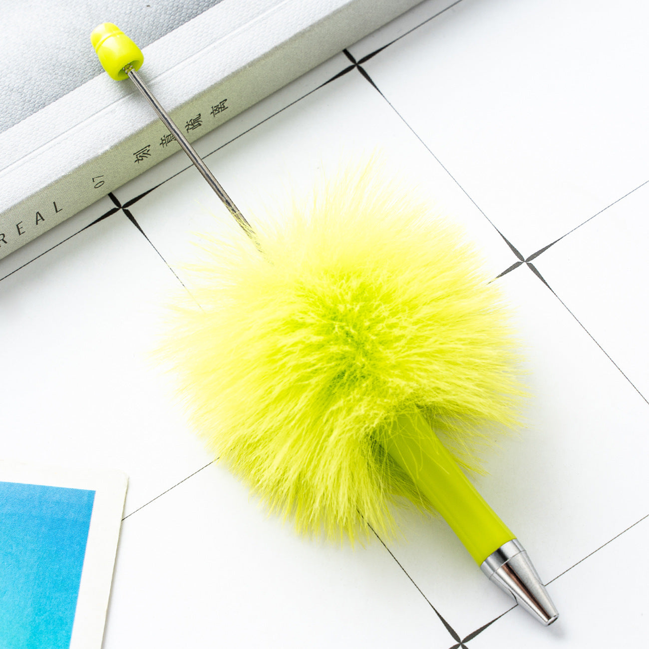 DIY Plastic Ballpoint Pen - Creative Handmade Plush Cartoon Hairball Pen Wholesale