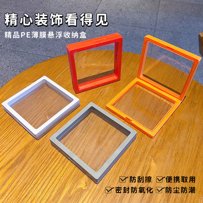 Jewelry PE suspension box, transparent bracelet box, display rack, dustproof storage box, temple Buddha bead box, film packaging box