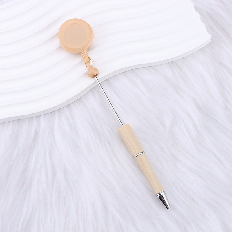DIY easy to pull buckle ballpoint pen color plastic retractable doctor nurse badge card easy pull cable buckle