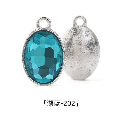 Cross-border wholesale oval pendants, zinc alloy pendants, earrings, bracelets, jewelry accessories, high-appearance oval single pendants
