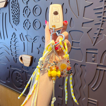 miu DIY candy bracelet keychain pendant accessories women's simple car keychain bag pendant trinkets