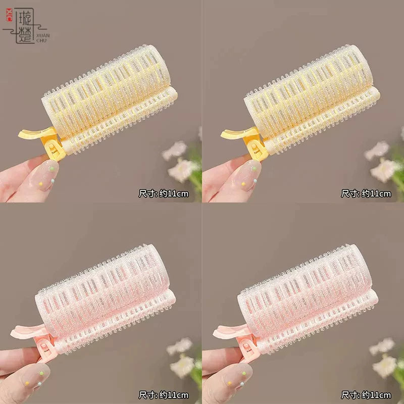 Lazy air bangs, curling tubes, female high skull top styling artifacts, forehead hair roots, fluffy clips, curling pins, headdresses