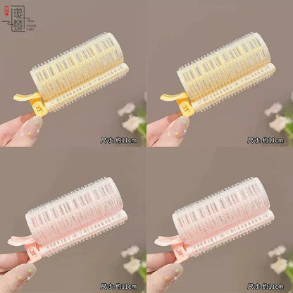 Lazy air bangs, curling tubes, female high skull top styling artifacts, forehead hair roots, fluffy clips, curling pins, headdresses