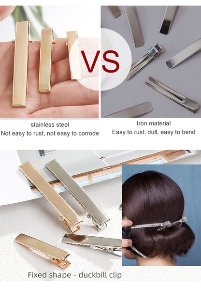 Thickened Duck Beak Hair Clips - Butterfly Clips Student Party DIY Headdress Accessories