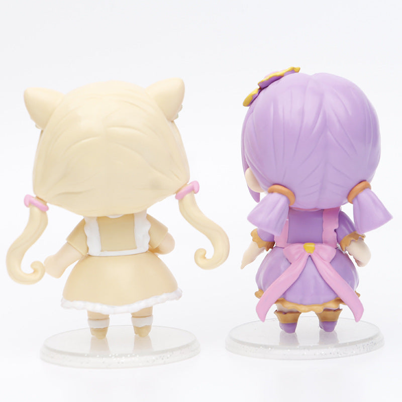 Figure Q version macaron princess 6 cake baking decoration ornaments angel baby wishing rainbow princess doll