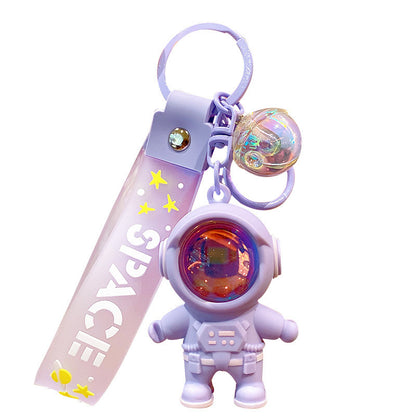 Genuine Astronaut Sunset Atmosphere Light Keychain - Cartoon Couple Schoolbag Ornament Wholesale