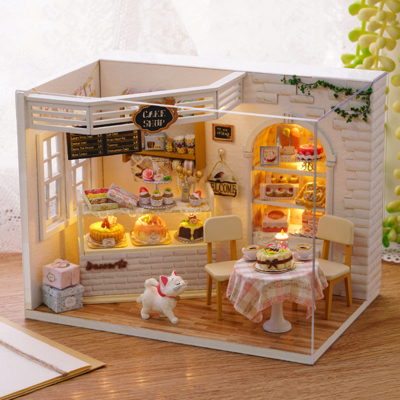 Fun House DIY Cake Diary Cottage Finished Model Kids Gift Boys Day Gifts Girls Creative Architecture