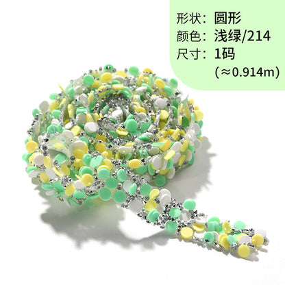 Resin Diamond Rhinestone Strips - Tear-Off Ready-to-Paste Sequins Hot Diamond Shoes Clothing Accessories and DIY crafty