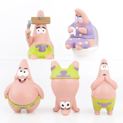 SpongeBob SquarePants Pie Big Star Series Figure Blind Box Pie Big Star Trendy Play Gift Ornaments Funny Novelty Trend Desktop