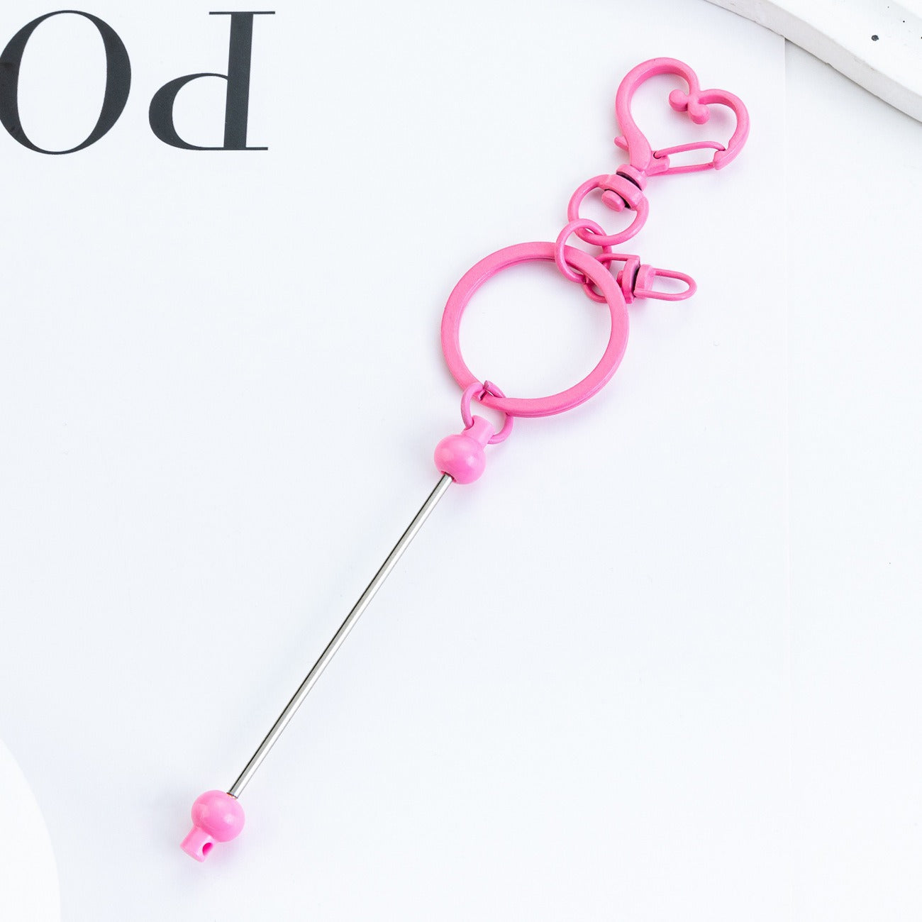 DIY beaded love keychain pendant event small gift key chain creative luggage pendant keychain