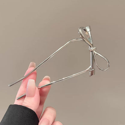 New Chinese Style Metal Bow Hairpin for Women, High-End 2026 New Simple Updo Hairpin, Elegant U-Shaped Hairpin