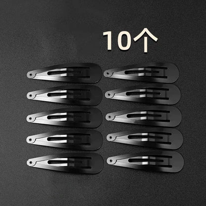 Black BB hair clips for women, 2026 new style, bangs clip, hair clip, hair clip on the back of the head, loose hair clip on the forehead, metal water drop clip