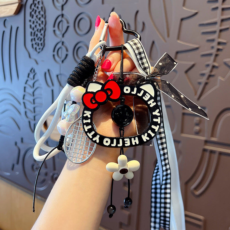 Creative miu dopamine KT cat bracelet keychain bag pendant accessories car school bag keychain pendant