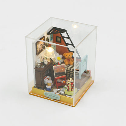 Hongda DIY Cottage Dream Bedroom Wooden Handmade Building Assembly Mini Cottage Creative Toys Gift Ornaments