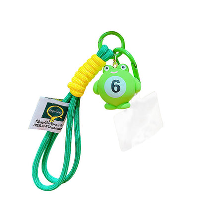 Cartoon snooker billiards keychain bag pendant cute couple schoolbag doll keychain pendant small gifts