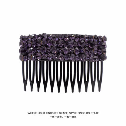 Korean Dongdaemun High-End Rhinestone Hair Comb Inverted Comb for Women, Sophisticated Elegance New Loose Hair Styling Tool Hair Clip