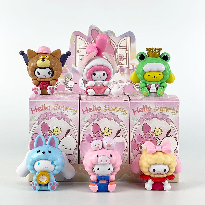 Explosive blind box figure 9 generations 6 Melody Sanrio Kuromi blind box doll ornament figure model wholesale
