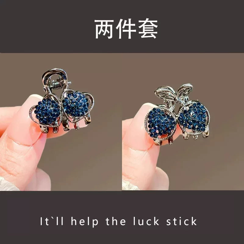 Mini small bow rhinestone hair clip, new exquisite bangs side clip, top small grab clip, crushed hair clip
