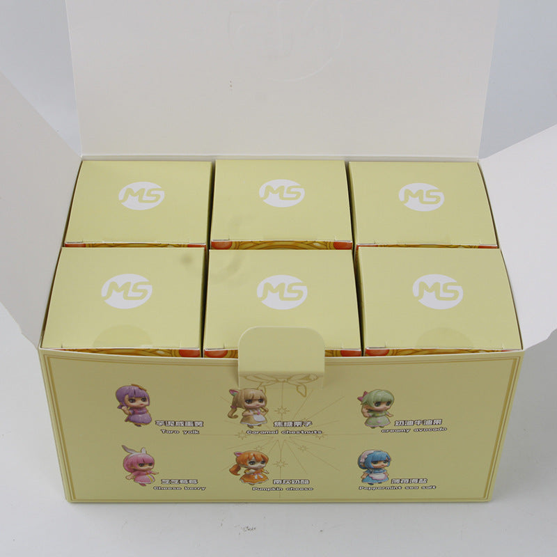 Meng said that the macaron princess is cute, charming eyes, healing doll cake ornaments, capsule toy machine doll figures