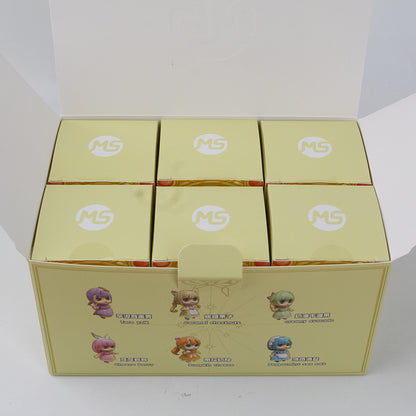 Meng said that the macaron princess is cute, charming eyes, healing doll cake ornaments, capsule toy machine doll figures