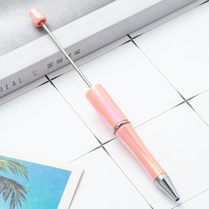 DIY Ballpoint Pen - Wholesale Plastic Printable Logo UV Gradient Beaded Pen