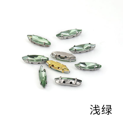 Slender claw drill, manual drilling, hand-stitched glass drill, anti-hook claw drill, hat accessories, clothing accessories, fine brassicle claw drill