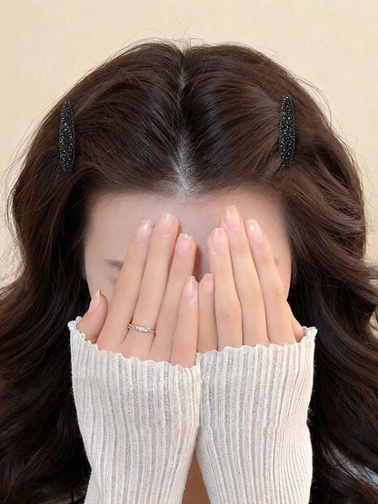 Korean small hair clips, side-frontal bangs clips, broken hair clips, high-end hair clips, loose hair clips, flashing diamond duckbill clips