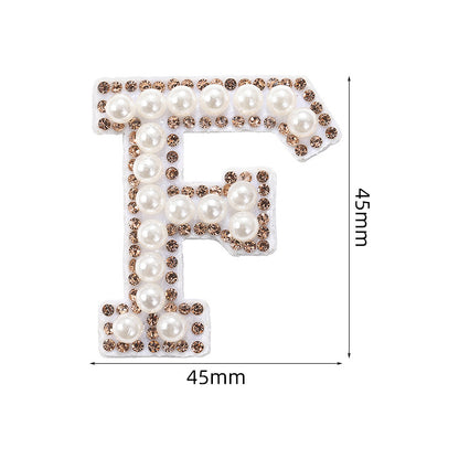 Crystal yellow diamond 26-letter fabric patch set, hot-hot stamped colored letter patch for clothing bags, diamond patches
