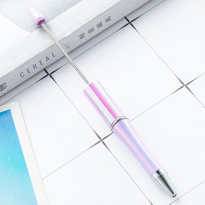 DIY Ballpoint Pen - Wholesale Plastic Printable Logo UV Gradient Beaded Pen