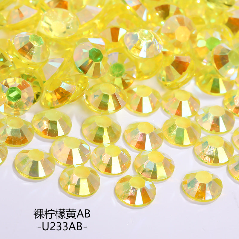 AB Colorful Resin Flat Bottom Rhinestones - Nail Art Clothing Shoes Bag Accessories