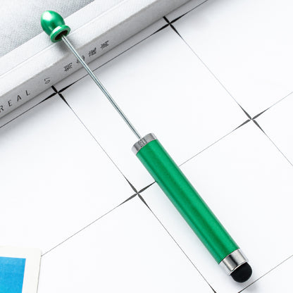 DIY touch screen ballpoint pen plastic beaded ballpoint pen wholesale multicolor cap ballpoint pen