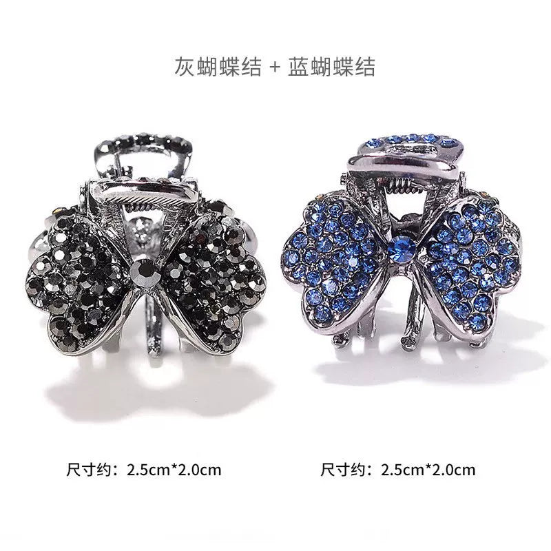 2026 new high-end flash diamond metal hairpin small grab clip women's bangs clip side forehead hairpin Korean headdress