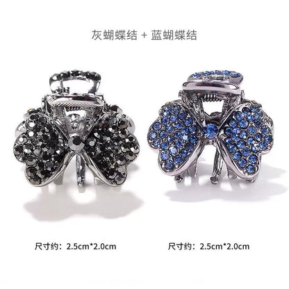 2026 new high-end flash diamond metal hairpin small grab clip women's bangs clip side forehead hairpin Korean headdress