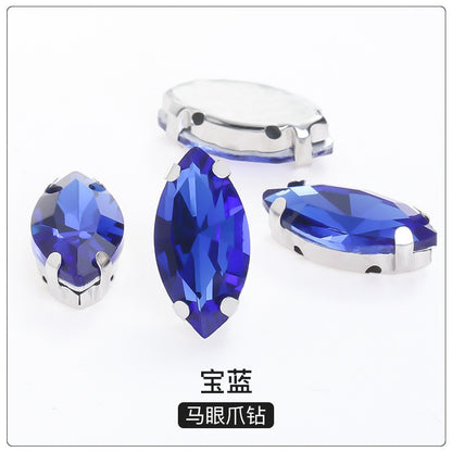 Slender claw drill, manual drilling, hand-stitched glass drill, anti-hook claw drill, hat accessories, clothing accessories, fine brassicle claw drill