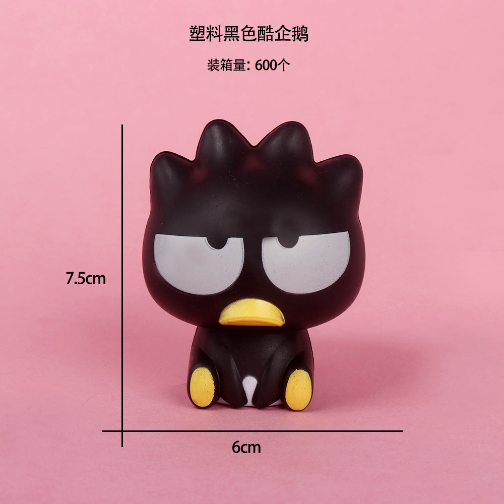 Plastic Big Head Kulomi Cinnamon Dog Pacha Dog Melody Strawberry Bear Cool Penguin Cake Decoration Ornament