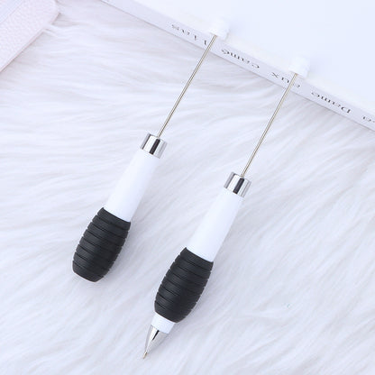 Creative DIY telescopic ballpoint pen, Morandi macaron color rotating telescopic beading, cute love small fresh ballpoint pen