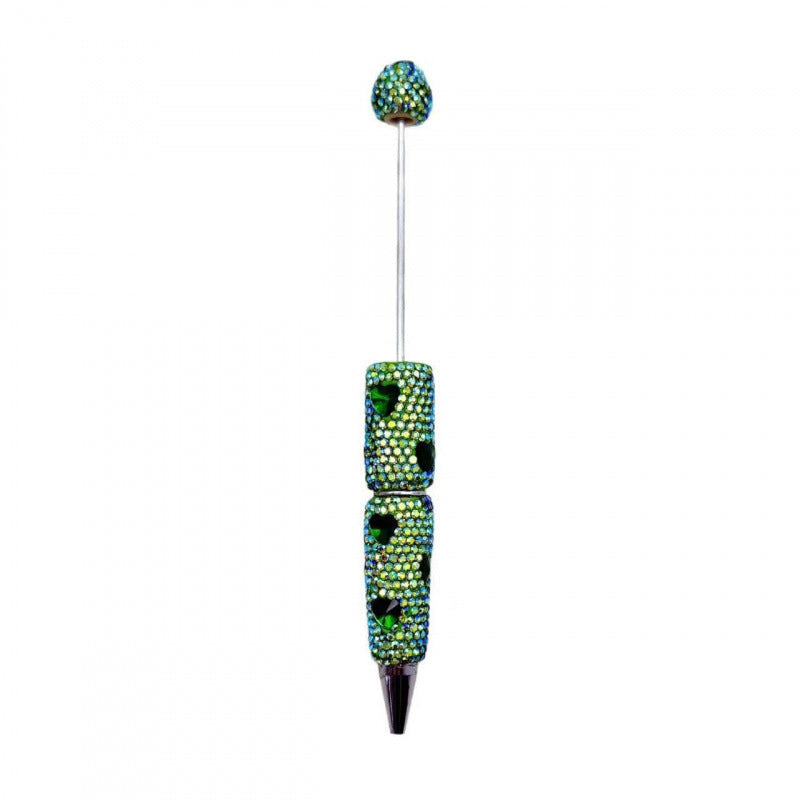 Creative colorful love full diamond ballpoint pen DIY beading electroplating handmade diamond set ballpoint pen cross-border hot sale spot