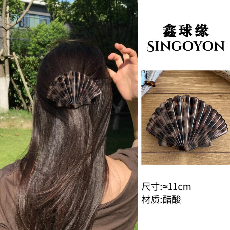 Large Versatile Grab Clip Women's Back of Head Shark Clip Korean Premium Hairpin 2026 Temperament Disc Hair Accessories