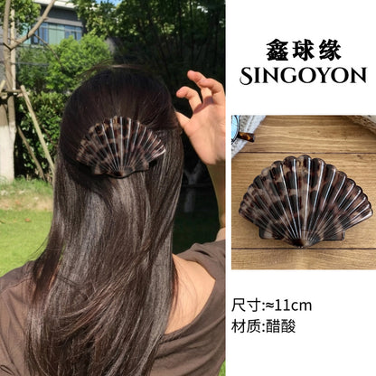Large Versatile Grab Clip Women's Back of Head Shark Clip Korean Premium Hairpin 2026 Temperament Disc Hair Accessories