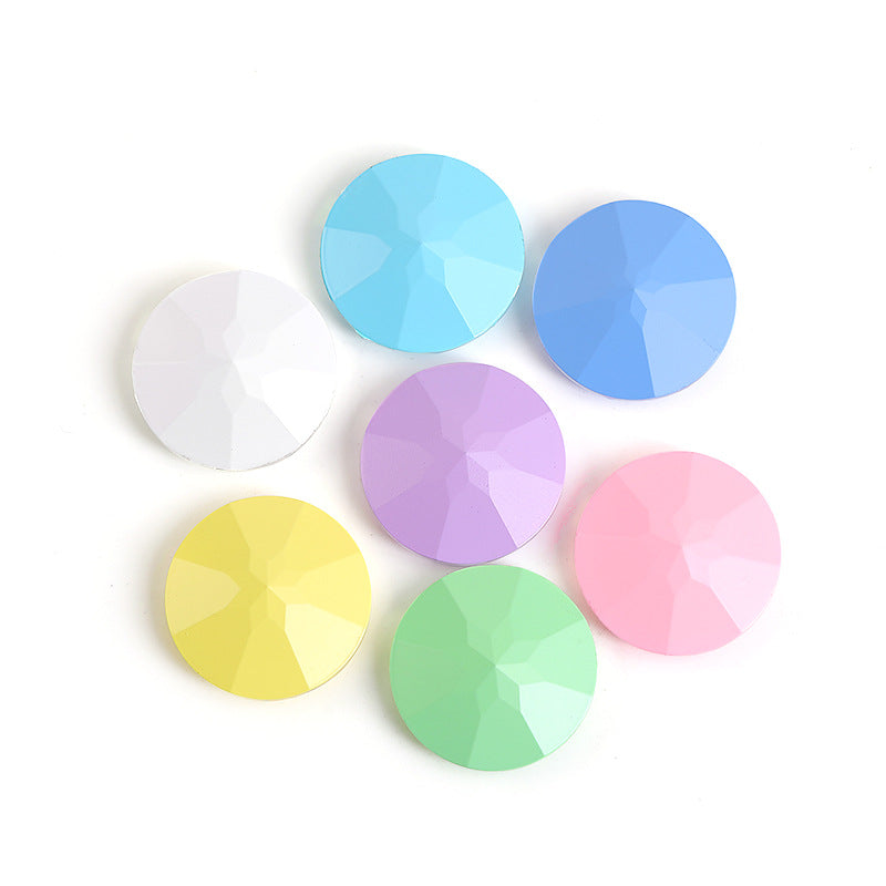 Xichuan crystal glass diamond 27mm gemstone flower pointed bottom special-shaped diamond DIY hair ornament diamond ornament super flash protein fantasy match