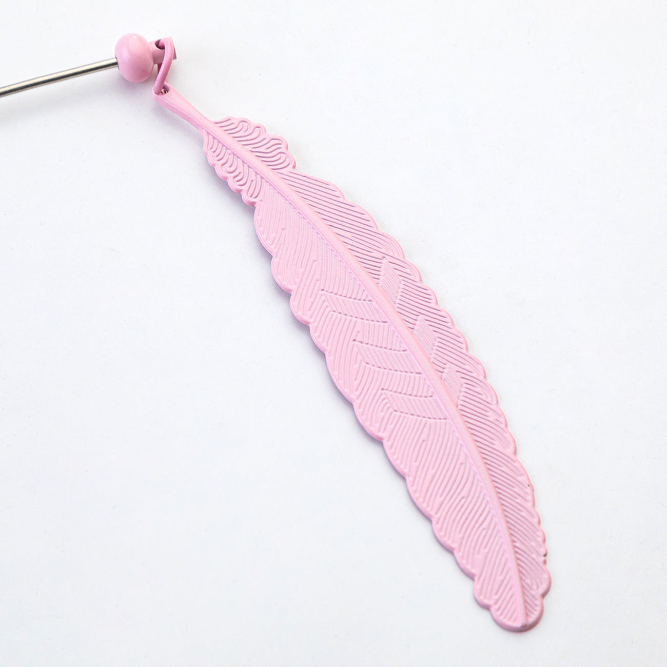 DIY Beaded Feather Bookmark - Primary School Graduation Anniversary Souvenir Metal Bookmark Children's Cute Bookcase Pendant