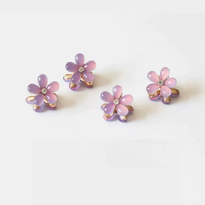 Small mini floral claw clip for women, high-end side, bangs hair clip for front front, delicate princess hair clip