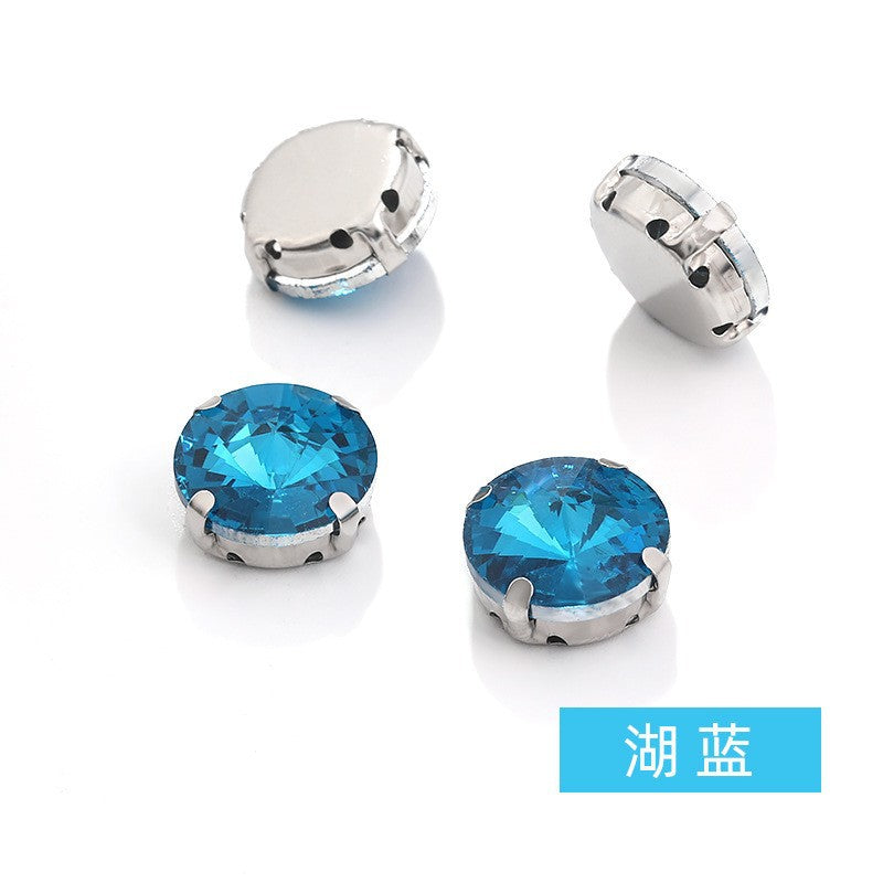 Rivoli Crystal Square Claw Rhinestones - Hand-Sewn Shoe Luggage Clothing Accessories