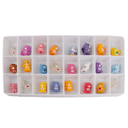 New colorful bear plush toy doll doll pendant baby bear peripheral gift cute office ornament