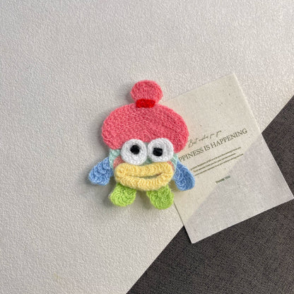 Bikini Castle cute cartoon bangs sticker, magic hair sticker, quirky big eyes, sausage mouth, knitted student girl messy hair sticker