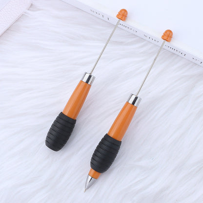 Creative DIY telescopic ballpoint pen, Morandi macaron color rotating telescopic beading, cute love small fresh ballpoint pen