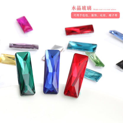Spot wholesale Rectangular culet, special-shaped, crystal glass diamonds, mobile phone cases, perfume seats, bags and other DIY sticker drills