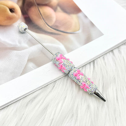 DIY creative bow full diamond  pen multi-color diamond gift pen Valentine's Day series gift pen in stock